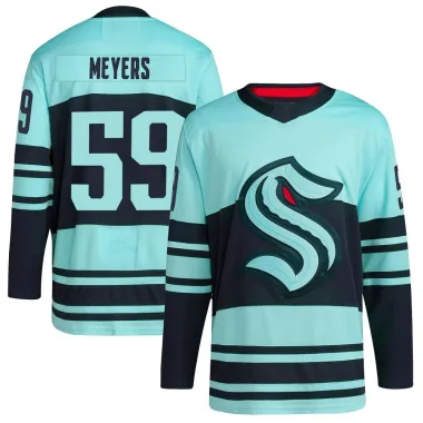 Authentic Ben Meyers Teal Seattle Kraken Reverse Retro 2.0 Jersey - Men's