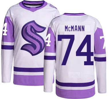 Authentic Bobby McMann Seattle Kraken Hockey Fights Cancer Jersey - Men's