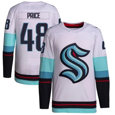 Authentic Caden Price White Seattle Kraken Away Primegreen Jersey - Youth
