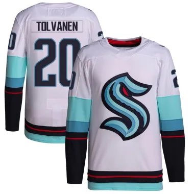 Authentic Eeli Tolvanen White Seattle Kraken Away Primegreen Jersey - Men's