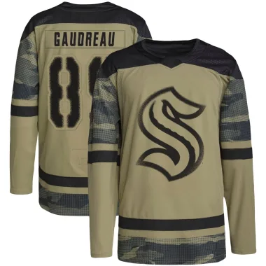 Authentic Frederick Gaudreau Camo Seattle Kraken Military Appreciation Practice Jersey - Youth