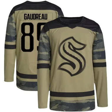 Authentic Frederick Gaudreau Camo Seattle Kraken Military Appreciation Team Practice Jersey - Men's