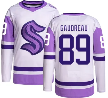 Authentic Frederick Gaudreau Seattle Kraken Hockey Fights Cancer Jersey - Men's
