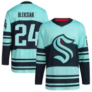 Authentic Jamie Oleksiak Teal Seattle Kraken Reverse Retro 2.0 Jersey - Youth