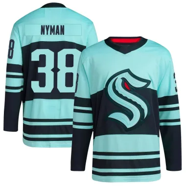 Authentic Jani Nyman Teal Seattle Kraken Reverse Retro 2.0 Jersey - Youth