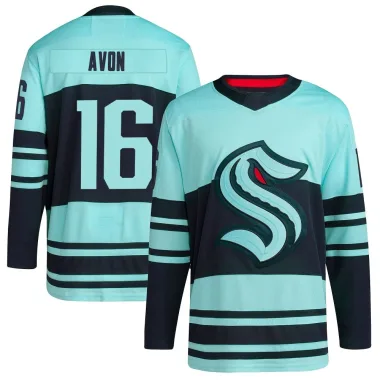 Authentic Jon-Randall Avon Teal Seattle Kraken Reverse Retro 2.0 Jersey - Youth