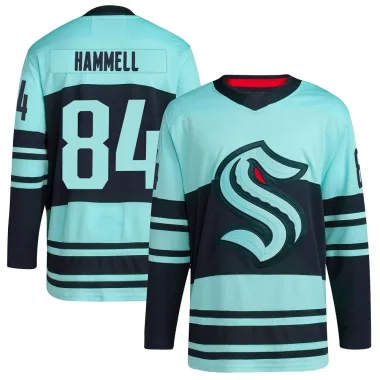 Authentic Kaden Hammell Teal Seattle Kraken Reverse Retro 2.0 Jersey - Youth