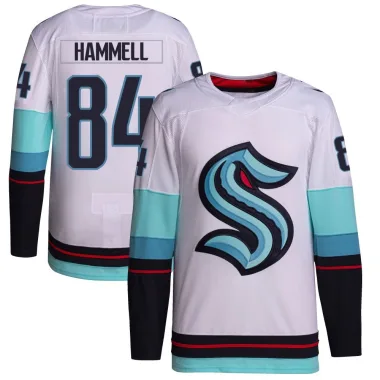 Authentic Kaden Hammell White Seattle Kraken Away Primegreen Jersey - Men's