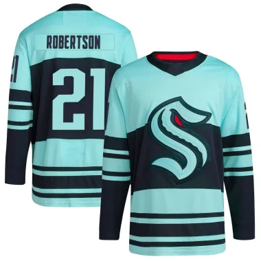 Authentic Tucker Robertson Teal Seattle Kraken Reverse Retro 2.0 Jersey - Youth