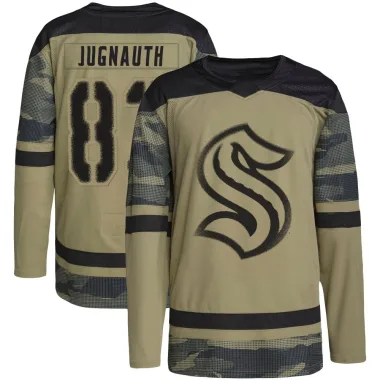 Authentic Tyson Jugnauth Camo Seattle Kraken Military Appreciation Practice Jersey - Men's