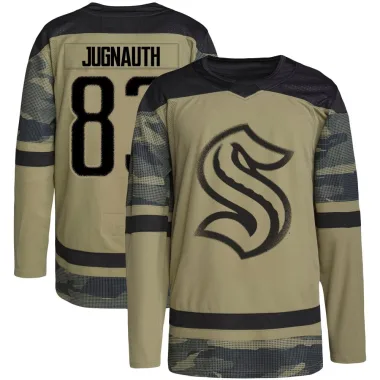Authentic Tyson Jugnauth Camo Seattle Kraken Military Appreciation Team Practice Jersey - Youth