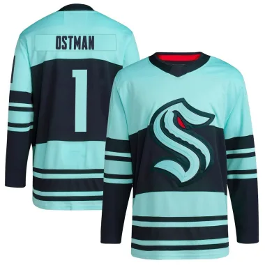Authentic Victor Ostman Teal Seattle Kraken Reverse Retro 2.0 Jersey - Youth