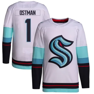 Authentic Victor Ostman White Seattle Kraken Away Primegreen Jersey - Youth
