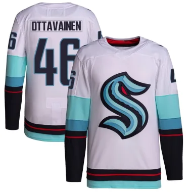 Authentic Ville Ottavainen White Seattle Kraken Away Primegreen Jersey - Men's