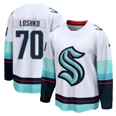 Breakaway Andrei Loshko White Seattle Kraken Away Jersey - Men's