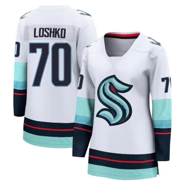 Breakaway Andrei Loshko White Seattle Kraken Away Jersey - Women's