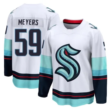 Breakaway Ben Meyers White Seattle Kraken Away Jersey - Youth