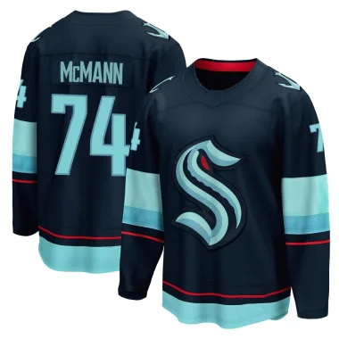 Breakaway Bobby McMann Navy Seattle Kraken Home Jersey - Youth