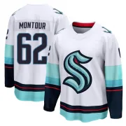 Breakaway Brandon Montour White Seattle Kraken Away Jersey - Men's