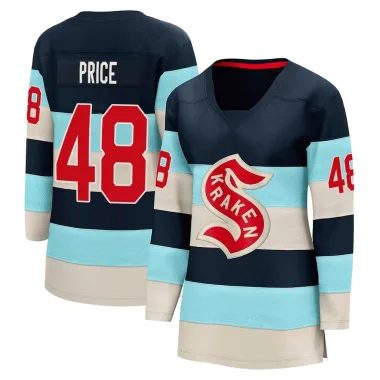 Breakaway Caden Price Blue Seattle Kraken Deep Sea 2024 Winter Classic Jersey - Women's