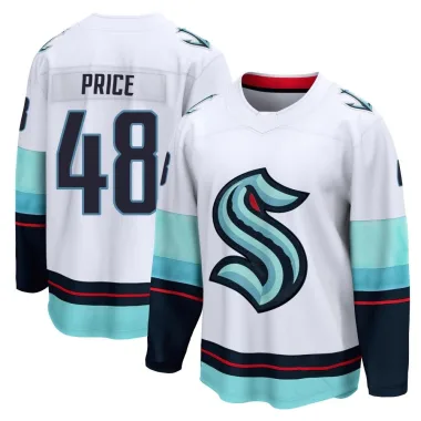 Breakaway Caden Price White Seattle Kraken Away Jersey - Men's