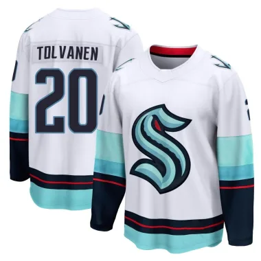 Breakaway Eeli Tolvanen White Seattle Kraken Away Jersey - Youth