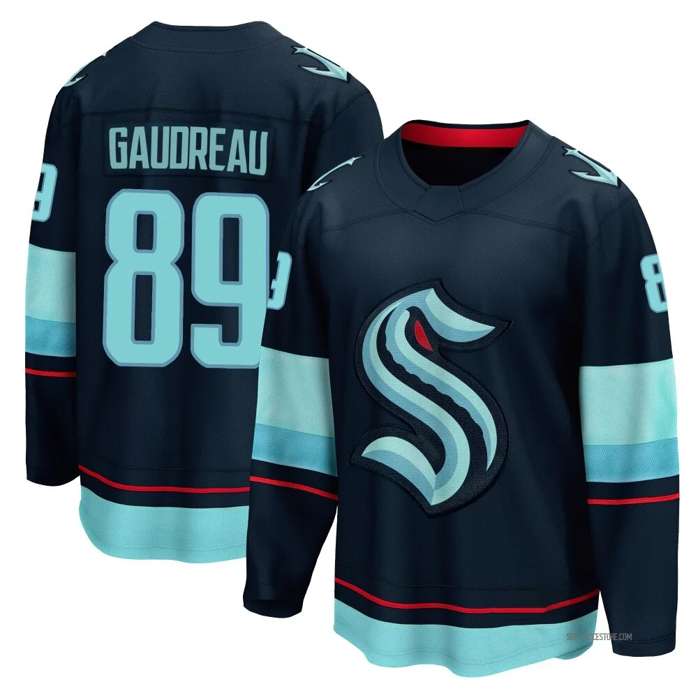 Breakaway Frederick Gaudreau Navy Seattle Kraken Home Jersey - Youth