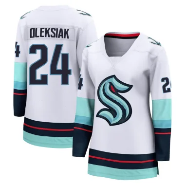 Breakaway Jamie Oleksiak White Seattle Kraken Away Jersey - Women's