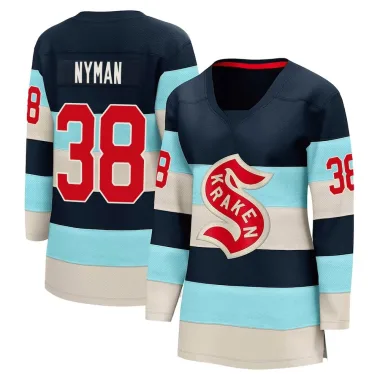 Breakaway Jani Nyman Blue Seattle Kraken Deep Sea 2024 Winter Classic Jersey - Women's