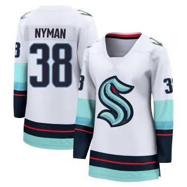 Breakaway Jani Nyman White Seattle Kraken Away Jersey - Women's
