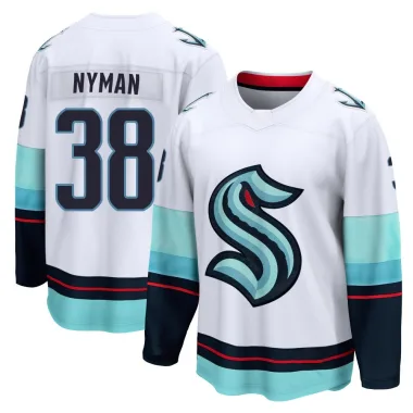 Breakaway Jani Nyman White Seattle Kraken Away Jersey - Youth