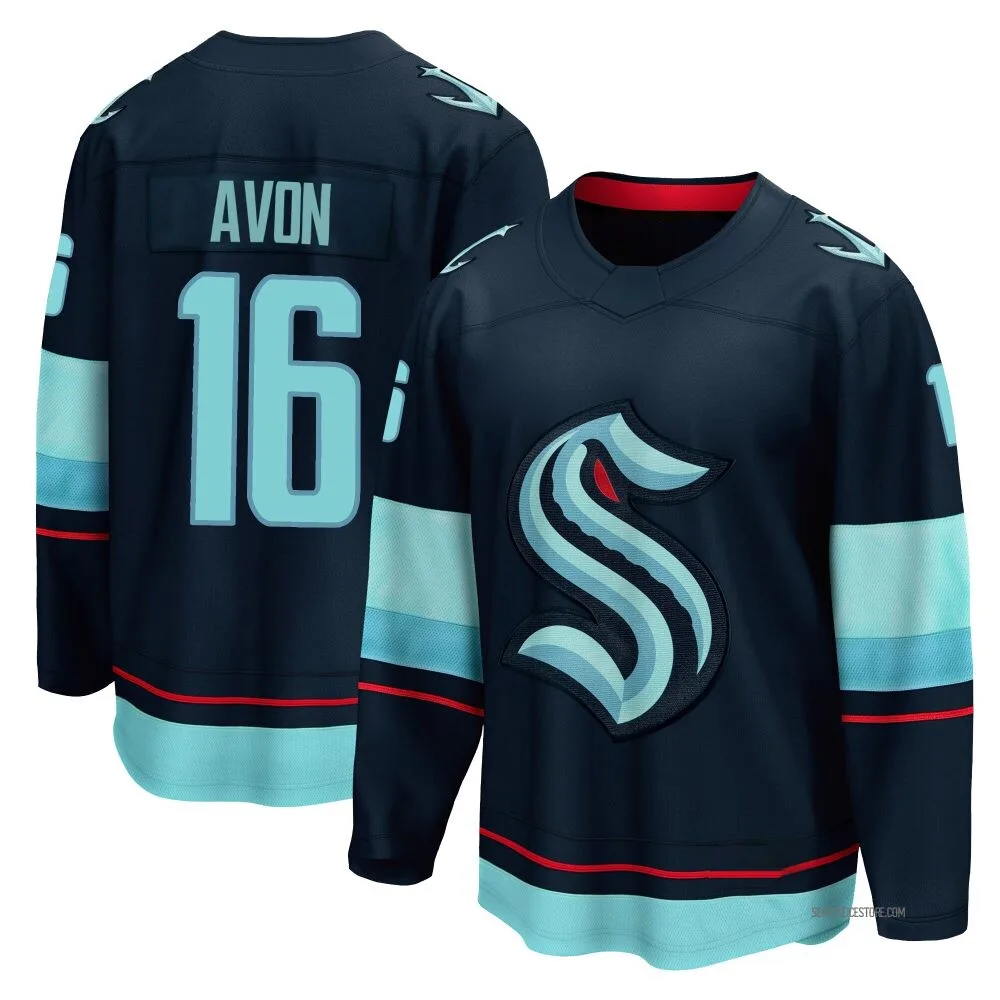 Breakaway Jon-Randall Avon Navy Seattle Kraken Home Jersey - Men's