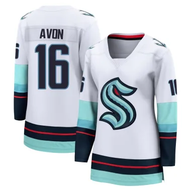 Breakaway Jon-Randall Avon White Seattle Kraken Away Jersey - Women's