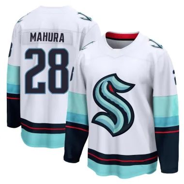 Breakaway Joshua Mahura White Seattle Kraken Away Jersey - Youth