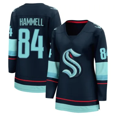 Breakaway Kaden Hammell Navy Seattle Kraken Home Jersey - Women's