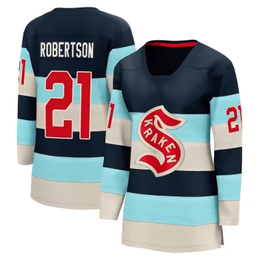 Breakaway Tucker Robertson Blue Seattle Kraken Deep Sea 2024 Winter Classic Jersey - Women's