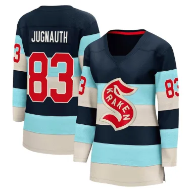 Breakaway Tyson Jugnauth Blue Seattle Kraken Deep Sea 2024 Winter Classic Jersey - Women's