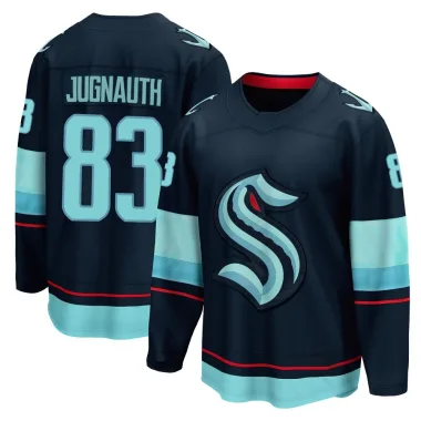 Breakaway Tyson Jugnauth Navy Seattle Kraken Home Jersey - Youth