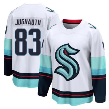 Breakaway Tyson Jugnauth White Seattle Kraken Away Jersey - Youth