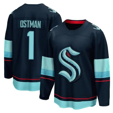 Breakaway Victor Ostman Navy Seattle Kraken Home Jersey - Men's