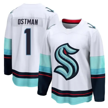Breakaway Victor Ostman White Seattle Kraken Away Jersey - Men's