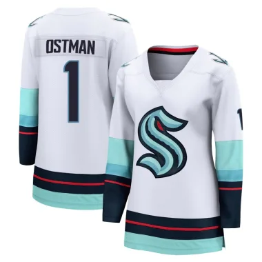 Breakaway Victor Ostman White Seattle Kraken Away Jersey - Women's