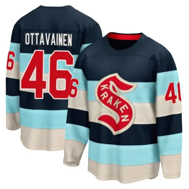 Breakaway Ville Ottavainen Blue Seattle Kraken Deep Sea 2024 Winter Classic Jersey - Youth