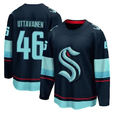 Breakaway Ville Ottavainen Navy Seattle Kraken Home Jersey - Men's