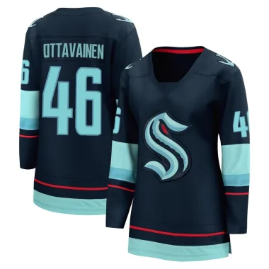Breakaway Ville Ottavainen Navy Seattle Kraken Home Jersey - Women's