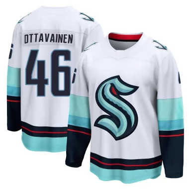 Breakaway Ville Ottavainen White Seattle Kraken Away Jersey - Men's