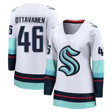 Breakaway Ville Ottavainen White Seattle Kraken Away Jersey - Women's