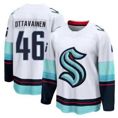 Breakaway Ville Ottavainen White Seattle Kraken Away Jersey - Youth