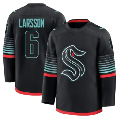 Premium Adam Larsson Black Seattle Kraken Alternate Jersey - Youth