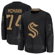 Premium Bobby McMann Black Seattle Kraken 2024 Military Appreciation Practice Jersey - Men's